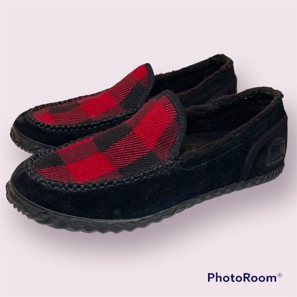 SOREL Dude Moc Buffalo Check Slipper House Shoe - Picture 1 of 12